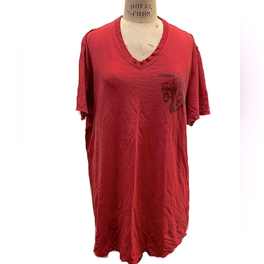Dsquared vintage distressed short sleeve tshirt